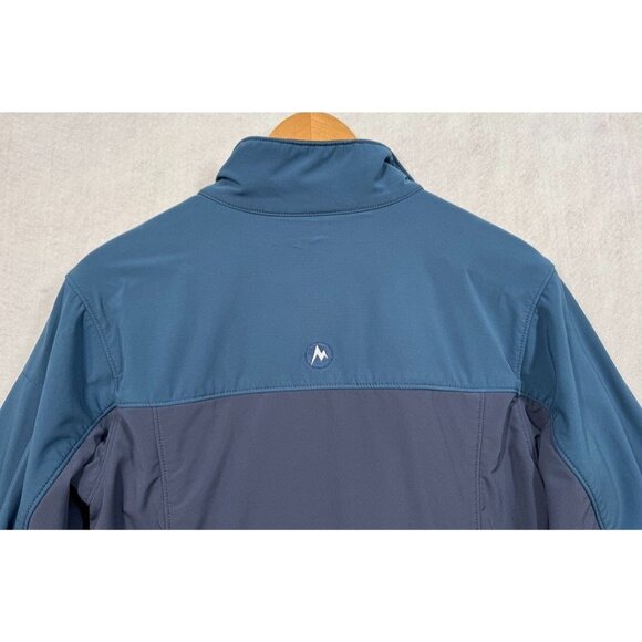 Marmot Approach Jacket Blue Full Zip Softshell Lined M 8064-3-K Men's Small S - Picture 4 of 12